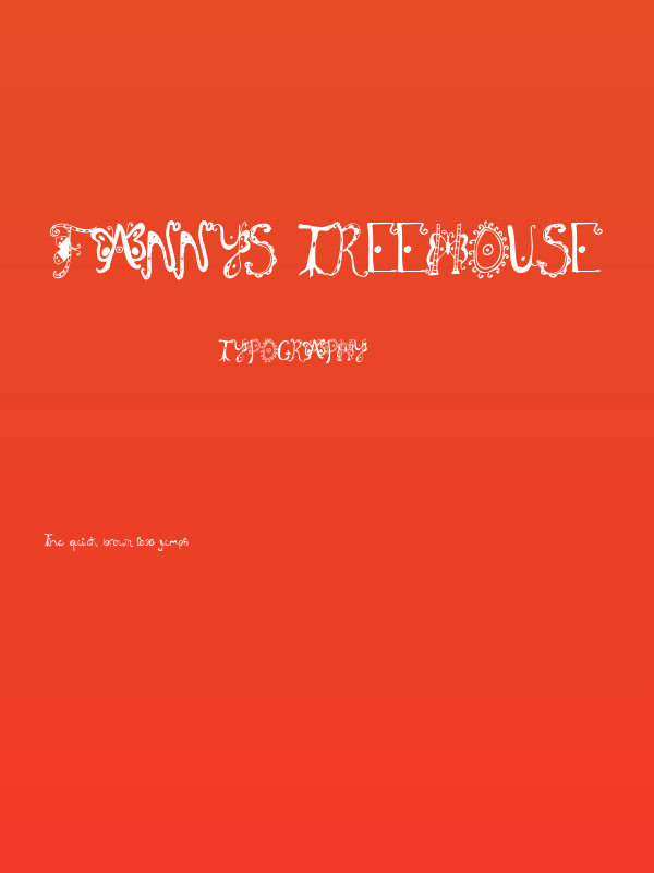 Fannys Treehouse Poster