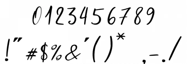 Fansthome-Regular Font OTHER CHARS