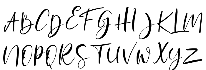 Fansthome-Regular フォント 大文字