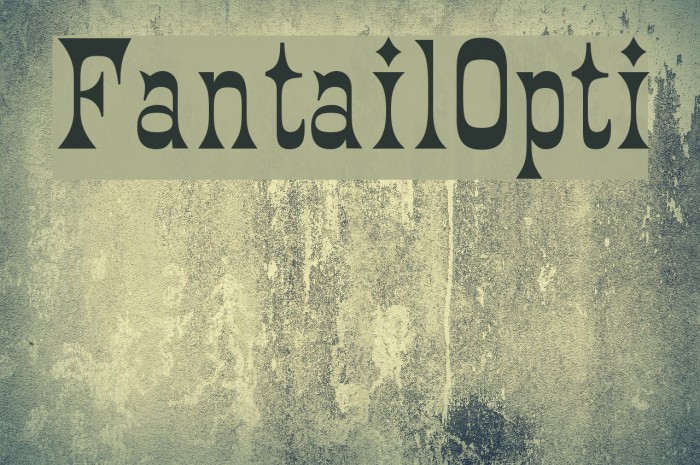 FantailOpti Font examples