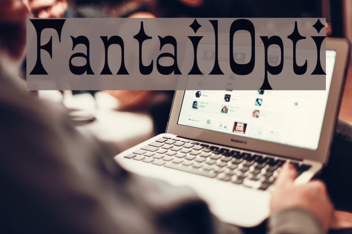 FantailOpti Font examples