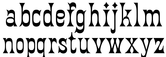 FantailOpti Font LOWERCASE