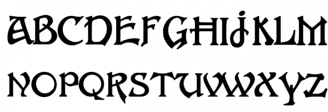 FantaisieArtistique Schriftart Groß