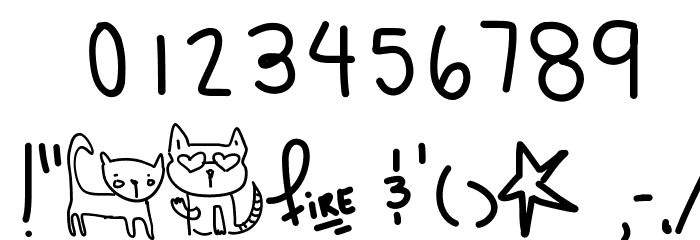FantaseaAquaBabe Font OTHER CHARS