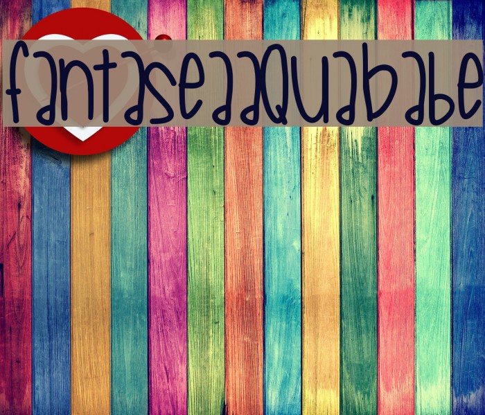 FantaseaAquaBabe Font examples