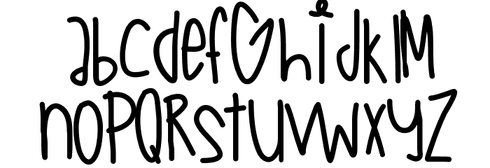 FantaseaAquaBabe Font LOWERCASE