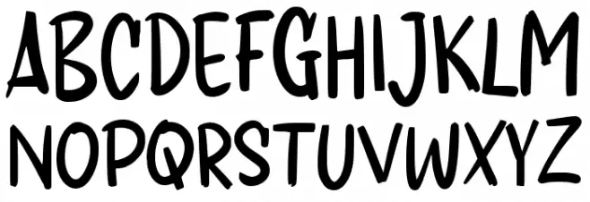Fantasi Ceria Шрифта ВЕРХНИЙ