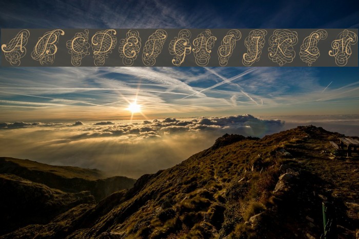 Fantasia Caps Font examples