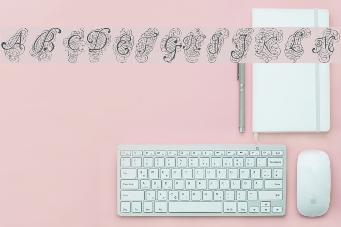 Fantasia Caps Font examples