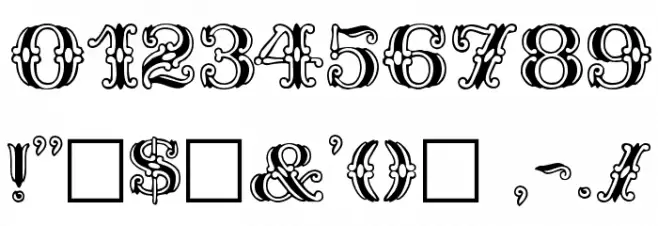 Fantasia Plain Font OTHER CHARS