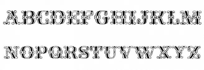 Fantasia Plain Schriftart Groß