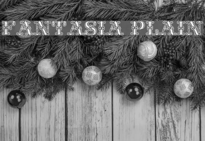 Fantasia Plain Font examples