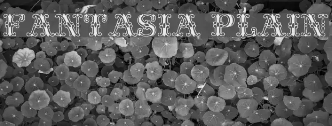 Fantasia Plain Font examples