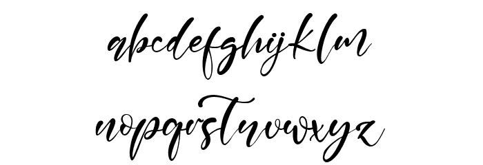 Fantasia Font LOWERCASE
