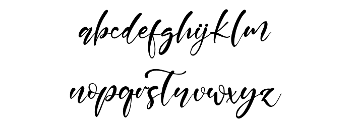 Fantasia Font LOWERCASE