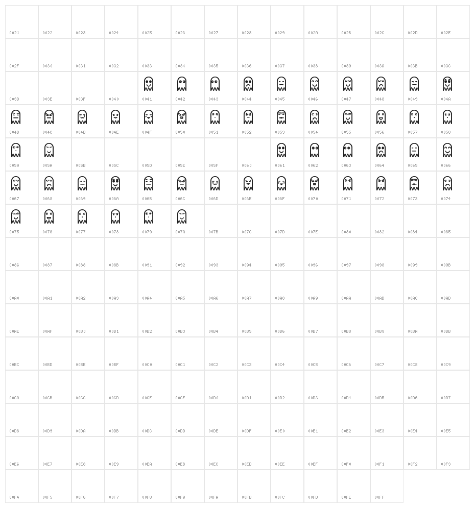 Fantasmytas St Character Map