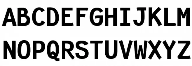 Fantasque Sans Mono Bold Font Litere mari