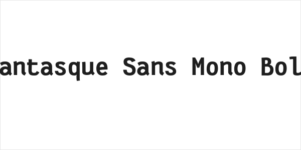 Fantasque Sans Mono Bold Logo