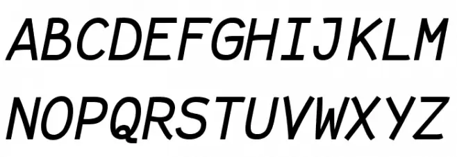 Fantasque Sans Mono Italic Fuentes MAYÚSCULAS
