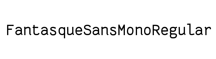 Fantasque Sans Mono Regular  免费字体下载