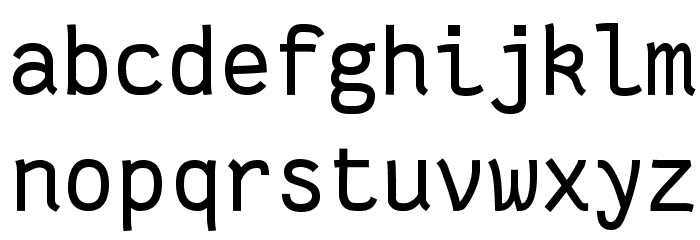 Fantasque Sans Mono Regular Font LOWERCASE