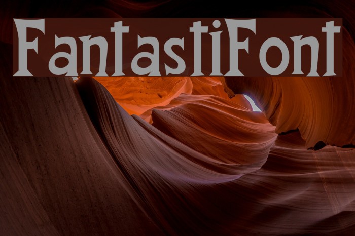 FantastiFont Font examples
