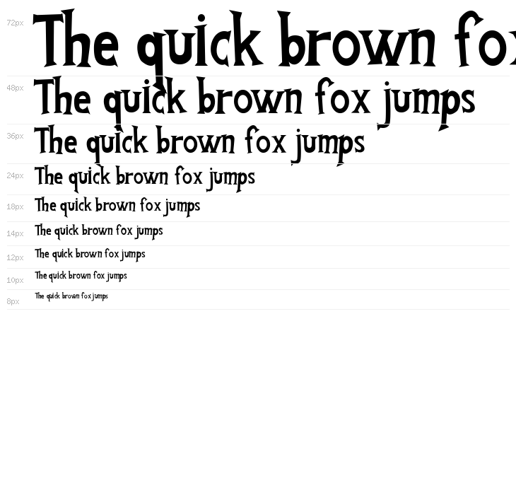 FantastiFont Waterfall