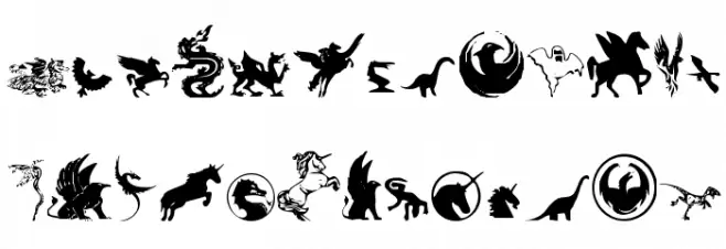 Fantastic Creatures Font Litere mari