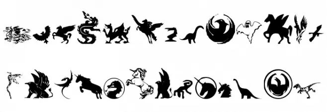 Fantastic Creatures フォント 小文字