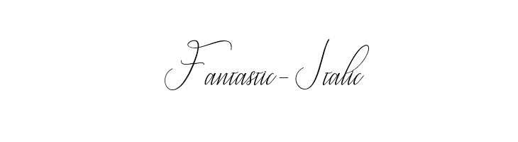 Fantastic-Italic Font