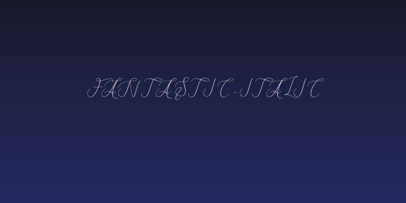Fantastic-Italic Social Header