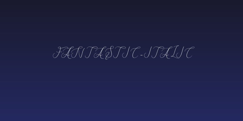Fantastic-Italic Social Header