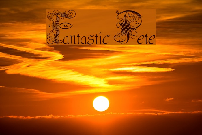 Fantastic Pete Font examples