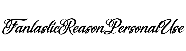 Fantastic Reason Personal Use  font caratteri gratis