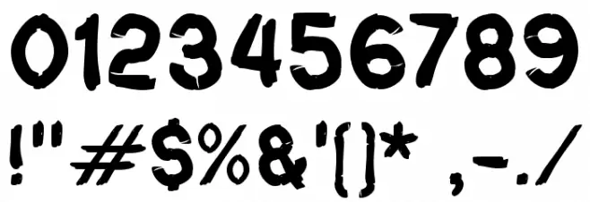 Fantastic Rock Font OTHER CHARS