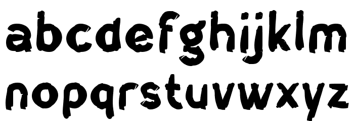 Fantastic Rock Font LOWERCASE