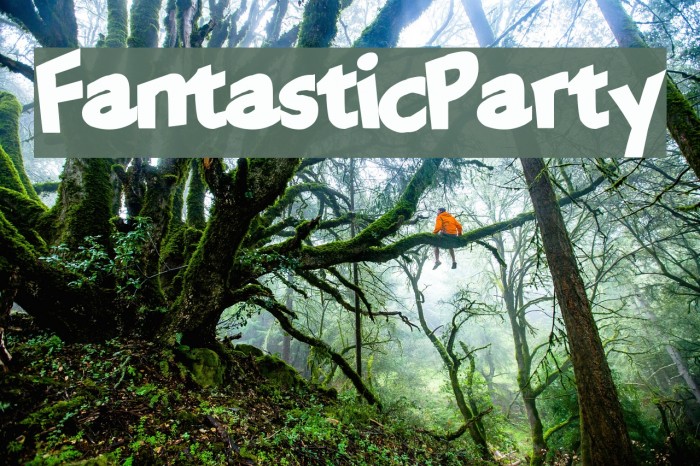 FantasticParty Font examples