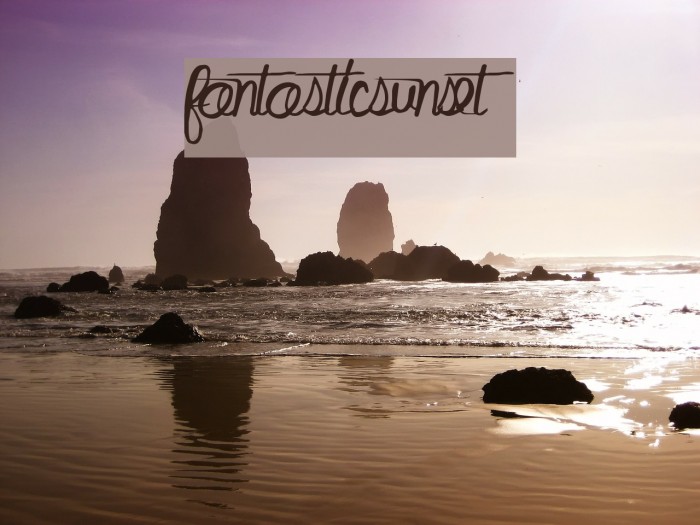 FantasticSunset Font examples