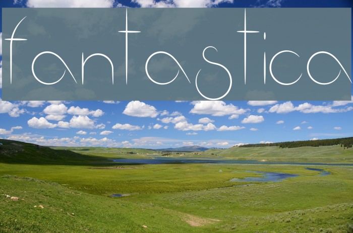 Fantastica Font examples