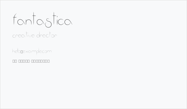 Fantastica Business Card