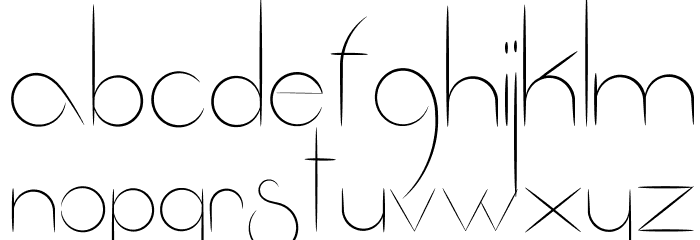 Fantastica Font LOWERCASE