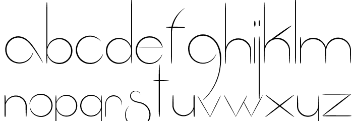 Fantastica Font LOWERCASE