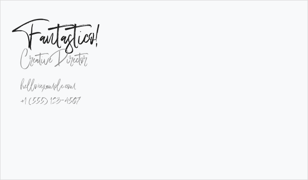 Fantastico! Business Card