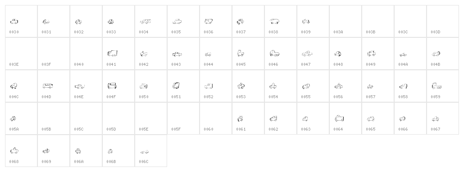 Fantastique Cars Character Map