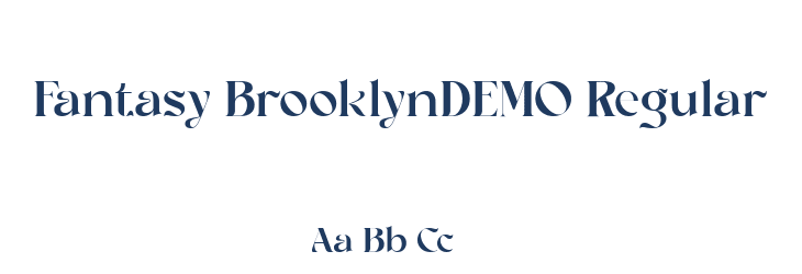 Fantasy BrooklynDEMO Regular Font Preview