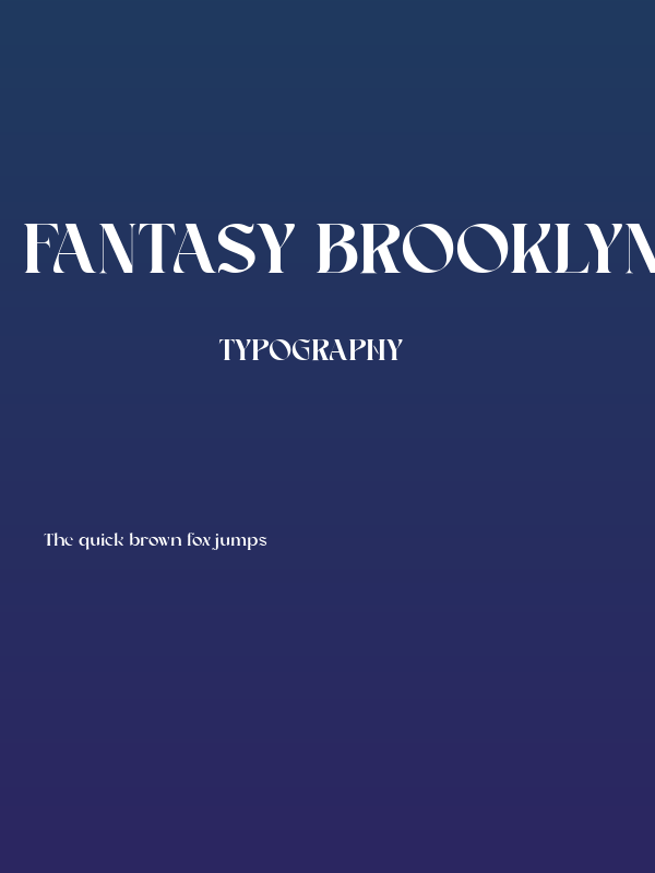 Fantasy BrooklynDEMO Regular Poster