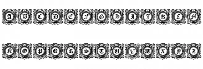 Fantasy Capitals Regular Шрифта ВЕРХНИЙ