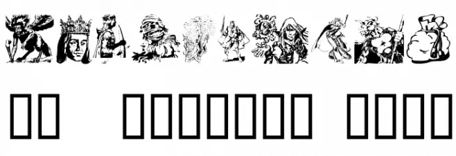 Fantasy Clipart Font OTHER CHARS