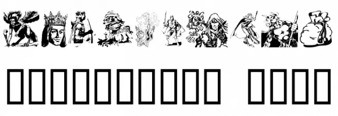 Fantasy Clipart Font OTHER CHARS