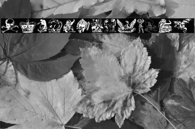 Fantasy Clipart Font examples